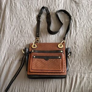 Rebecca Minkoff Tan and Black Crossbody Bag